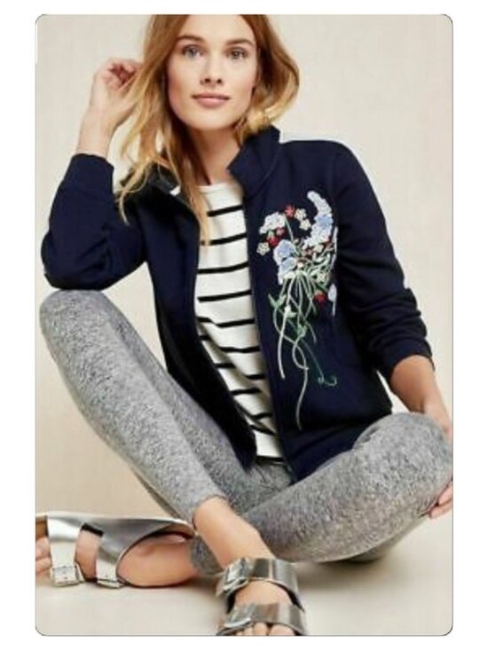 Anthropologie Jackets & Blazers - Anthropologie Lizzie Embroidered Jacket